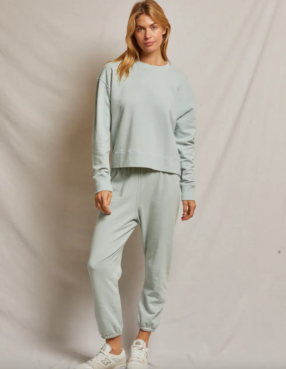 Perfect White Tee - Johnny Sweatpant - Fresh Mint