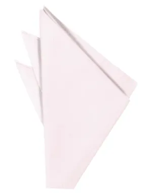 Pink Solid Twill Pocket Square