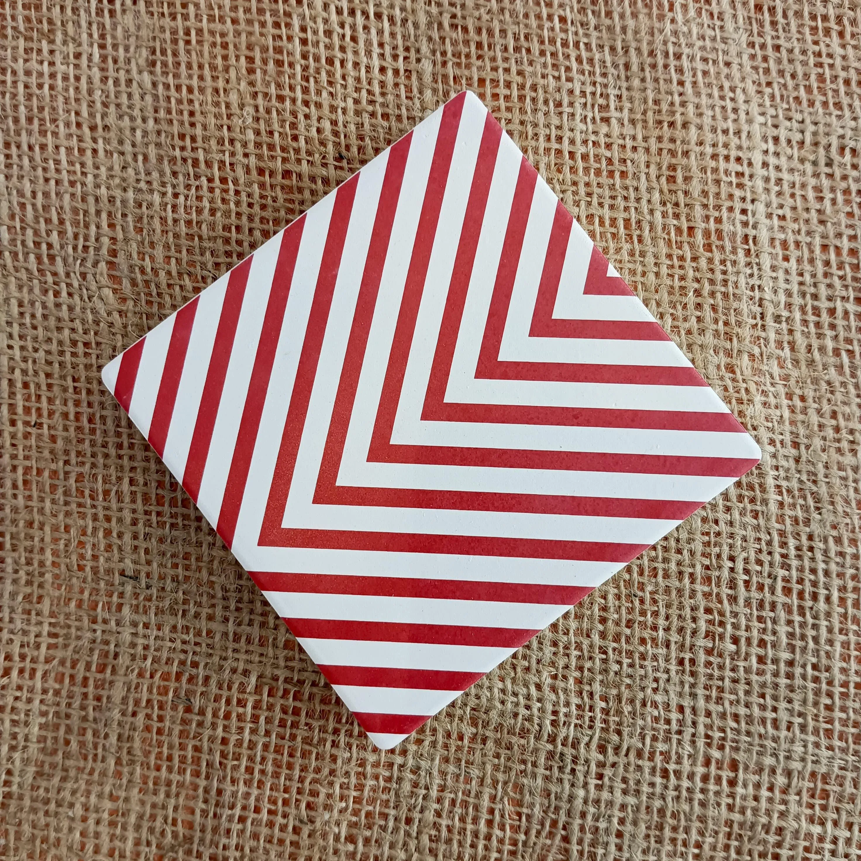 Playful Patterned Porcelain Coasters