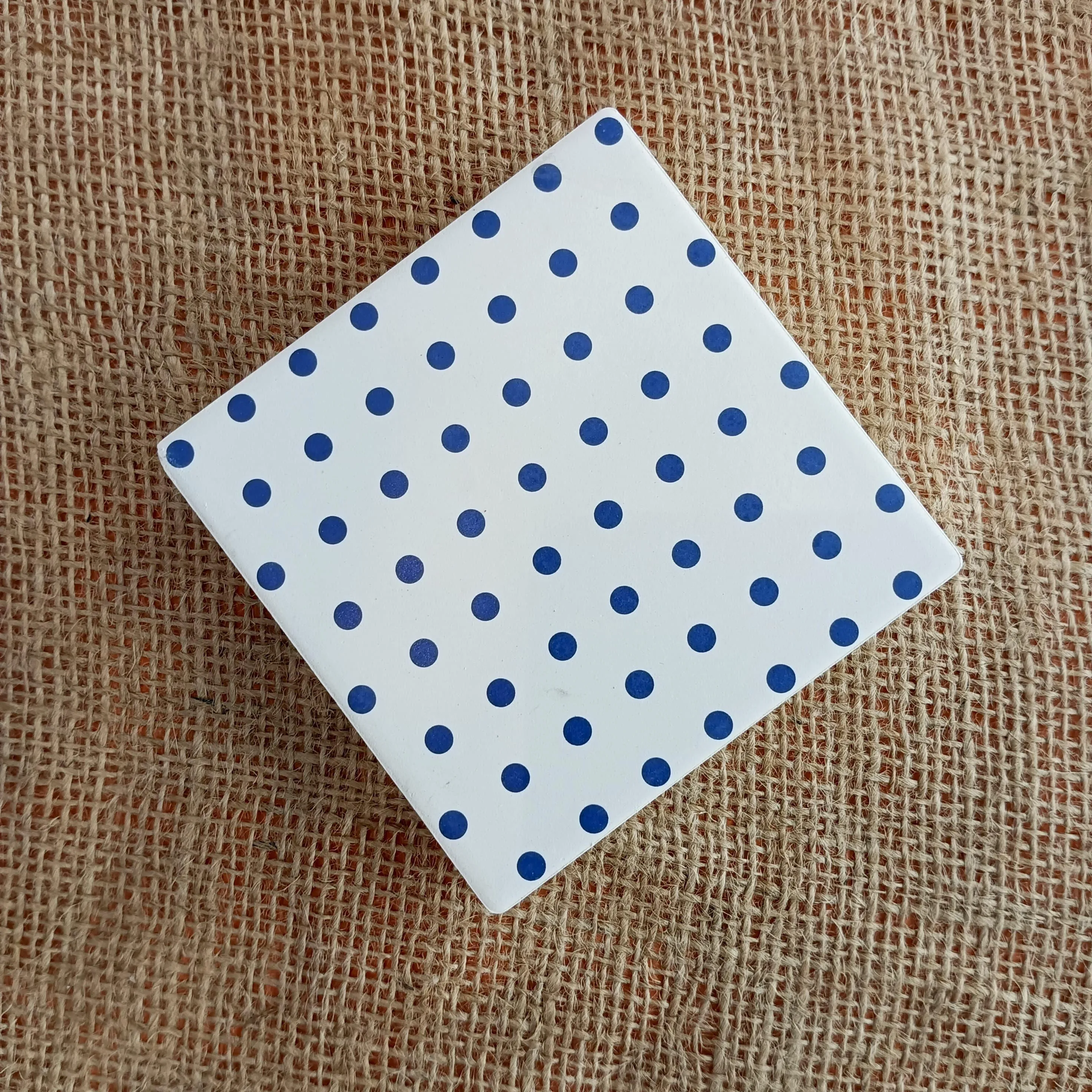 Playful Patterned Porcelain Coasters