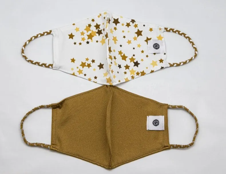 Pom Masks by Pomchies - Gold Star / Solid Old Gold