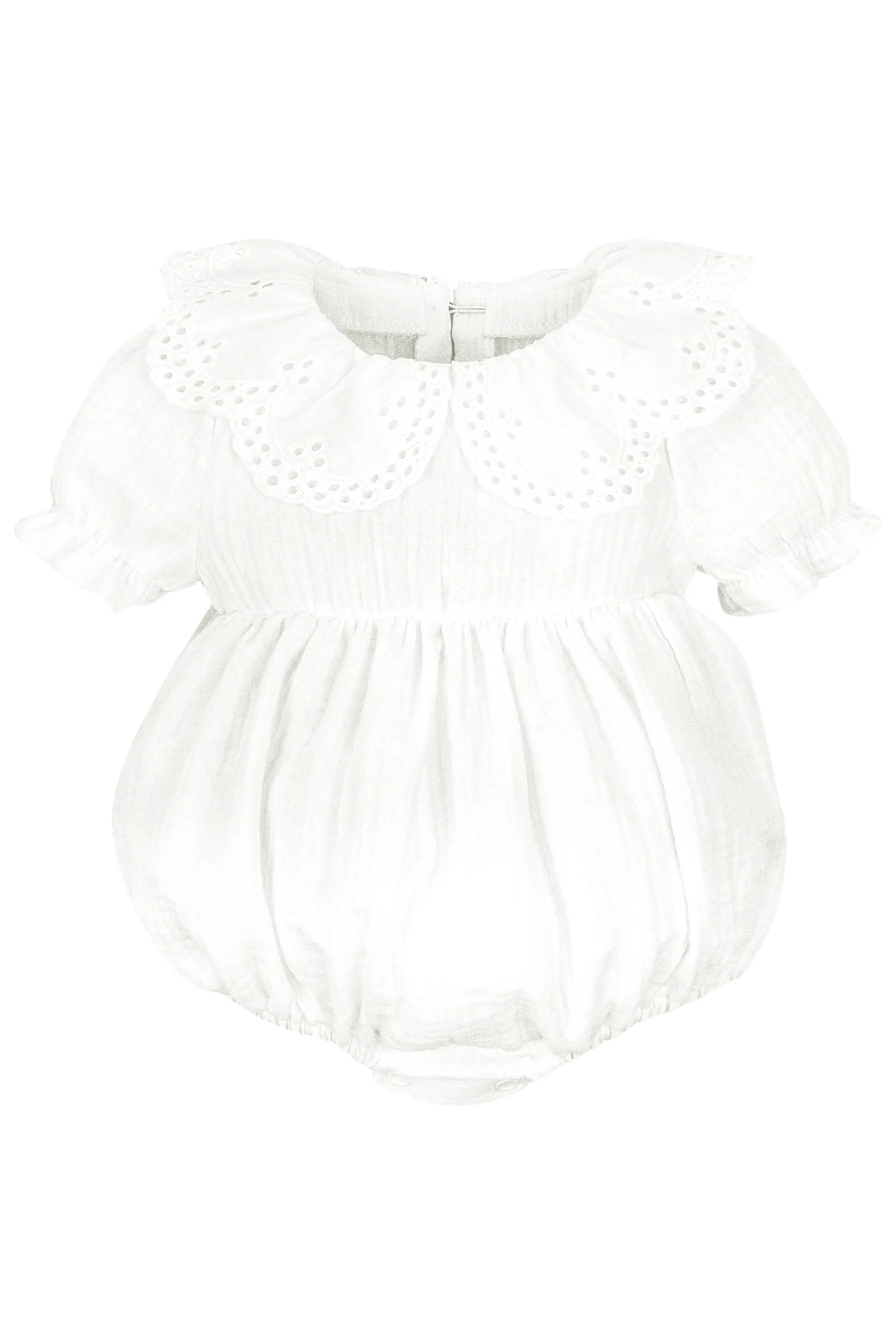 "Thora" Ecru Organic Cotton Romper