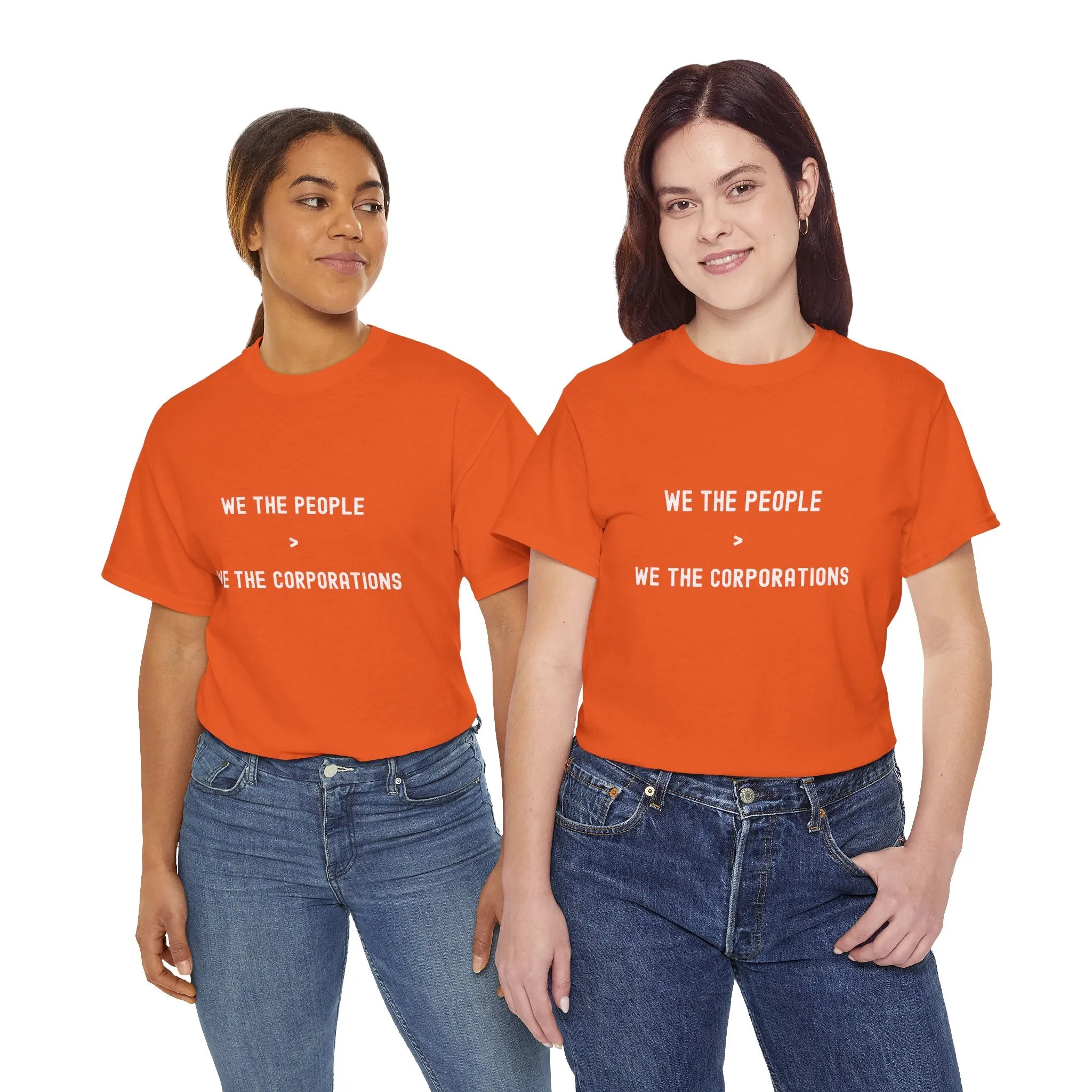 "We The People > We The Corporations" Unisex Heavy Cotton Tee