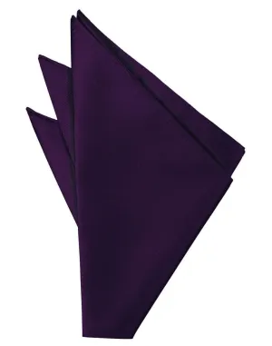 Raisin Solid Twill Pocket Square
