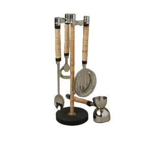 Rattan Bar Tool Set