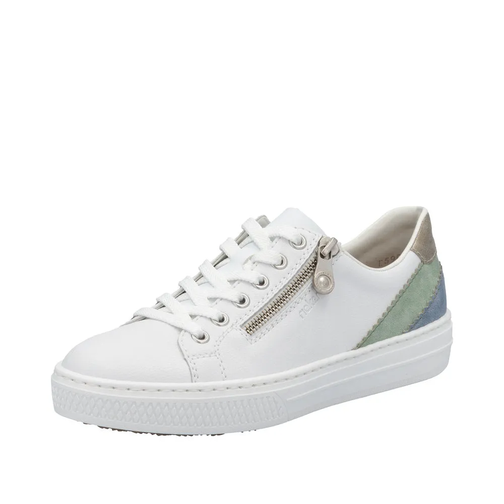Rieker - L5900-80 - Weiss/Mint/Bleu/Perle - Shoes