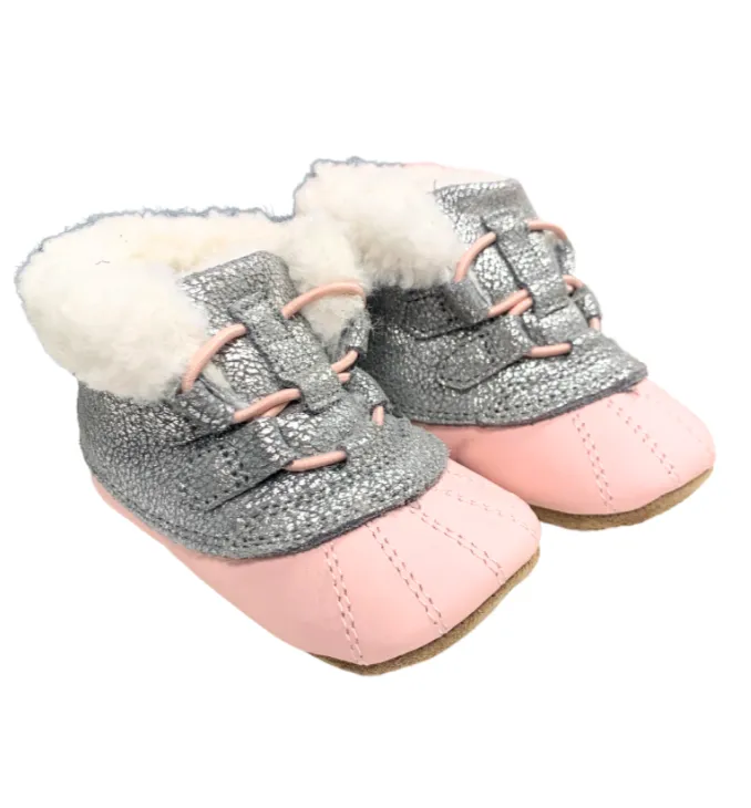 Robeez Fashion Boots Apres - Silver