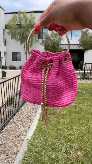 ROLA WOVEN CROSSBODY (PINK)