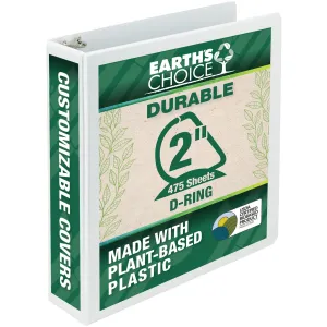 Samsill Earth's Choice Durable 2" Biobased USDA Certified Eco-friendly 2" View Binder