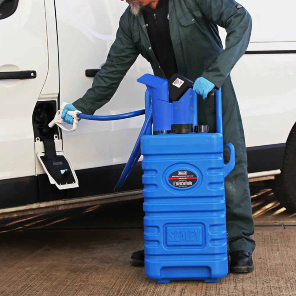 Sealey 55L Portable Dispensing Tank with AdBlue® Pump - Blue - B