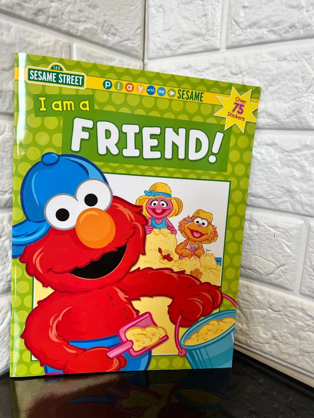 Sesame Street - I am Friend! Over 75 Stickers - Durable Soft Cover