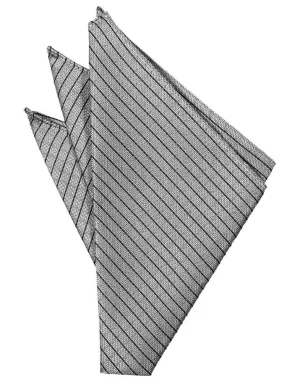 Silver Palermo Pocket Square