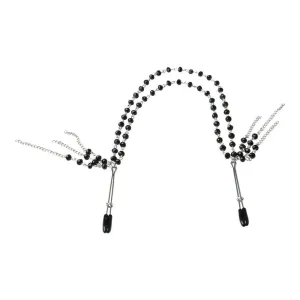 Sportsheets Black Jeweled Nipple Clips