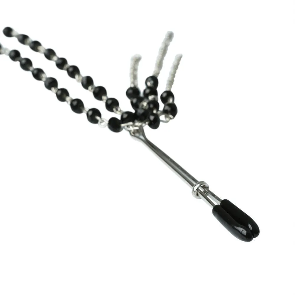 Sportsheets Black Jeweled Nipple Clips