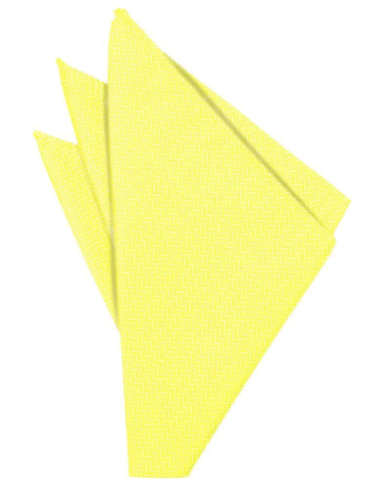 Sunbeam Herringbone Pocket Square