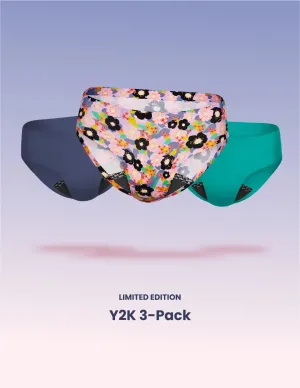Teen Leakproof UltraThin No-Show Bikini 3-Pack - Kit