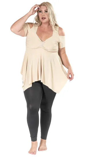 The Caramel Sexy Shoulders Top