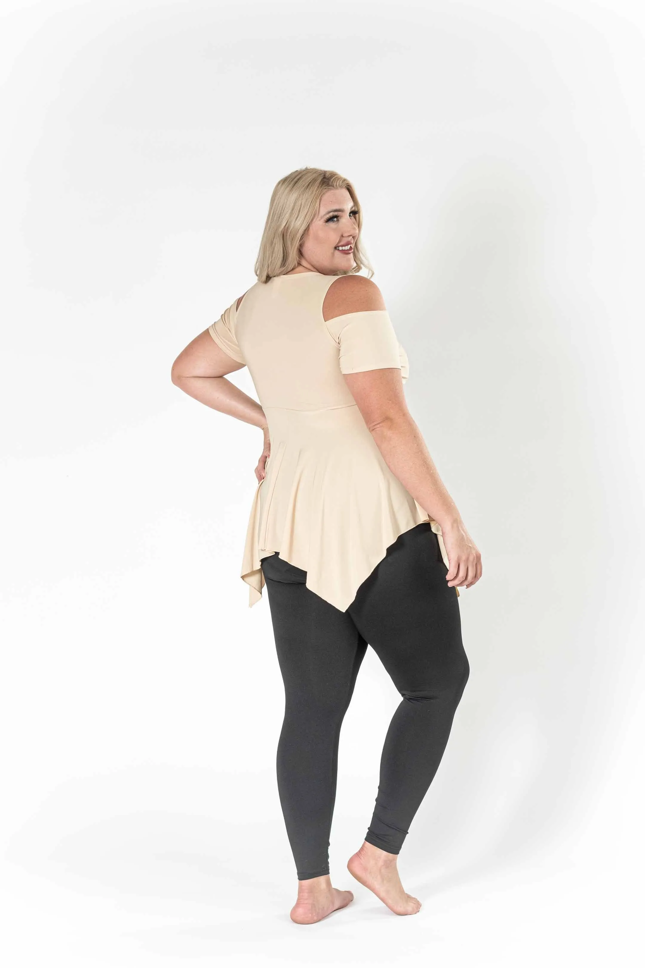 The Caramel Sexy Shoulders Top