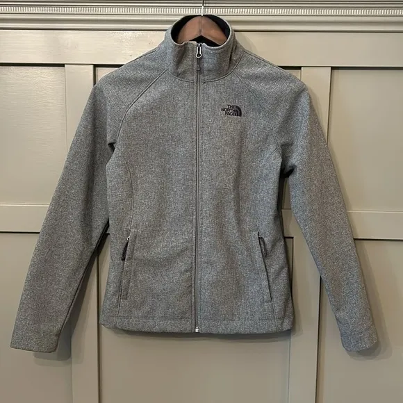 The North Face Apex Bionic Soft Shell Jacket Full Zip Gray Women's Size Small