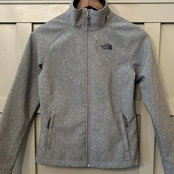 The North Face Apex Bionic Soft Shell Jacket Full Zip Gray Women's Size Small