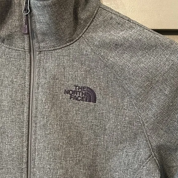 The North Face Apex Bionic Soft Shell Jacket Full Zip Gray Women's Size Small