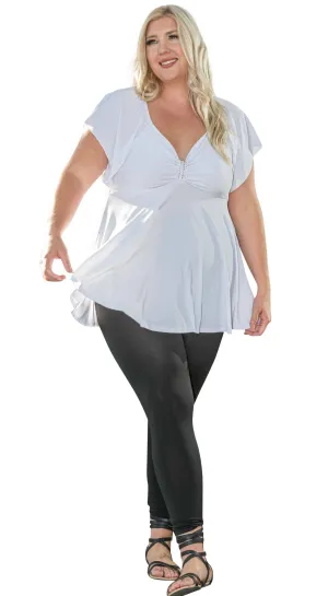 The Winter White Rhinestones Top
