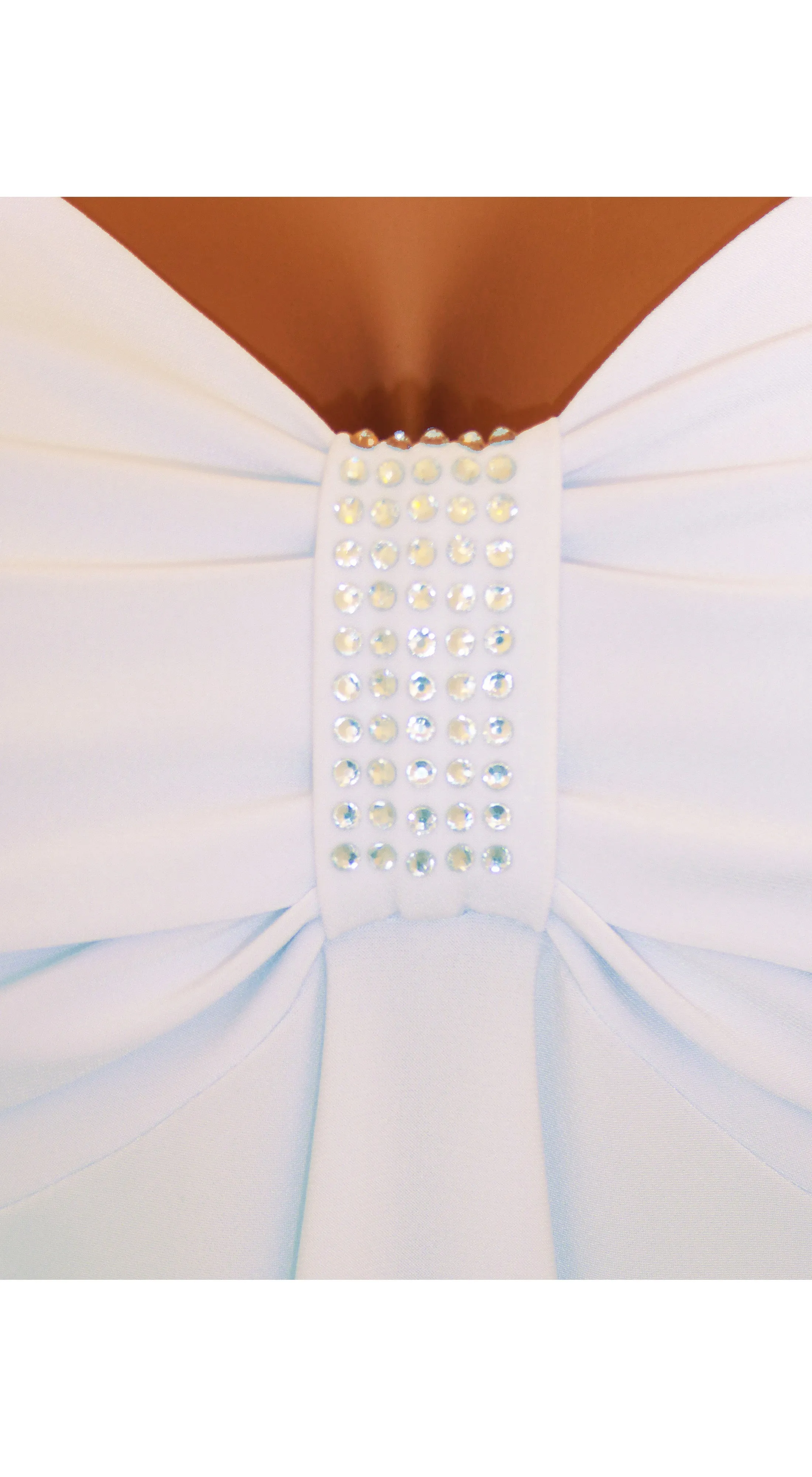 The Winter White Rhinestones Top