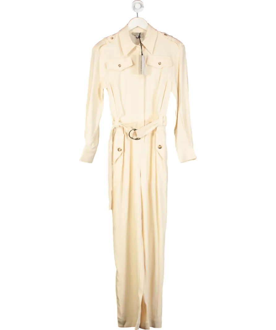 Vivere Cream Gabriel Jumpsuit UK 6
