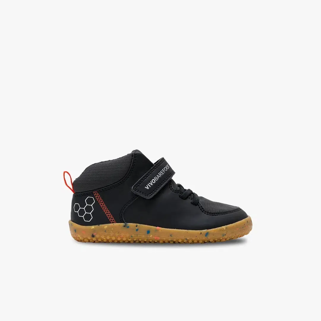 Vivobarefoot Primus Ludo Hi Preschool Obsidian