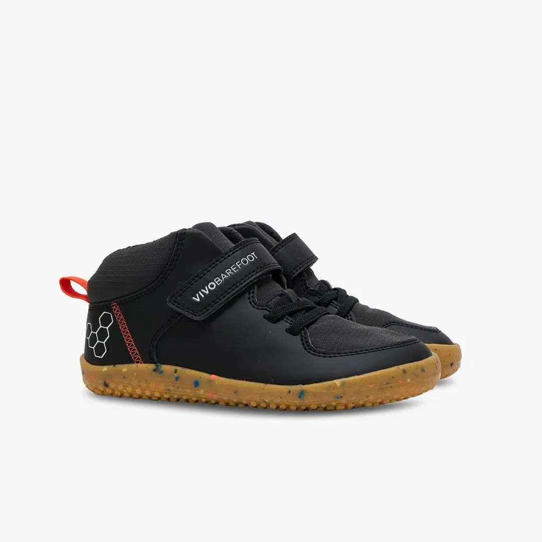 Vivobarefoot Primus Ludo Hi Preschool Obsidian