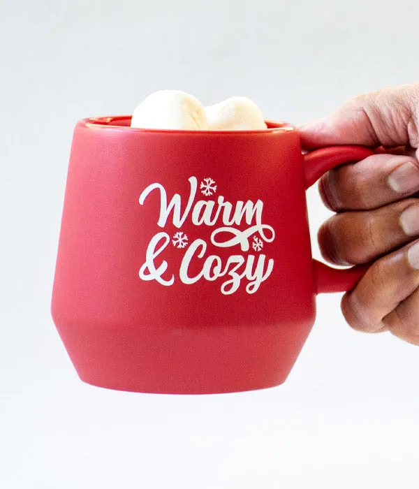 Warm & Cozy –  Red Christmas Mug