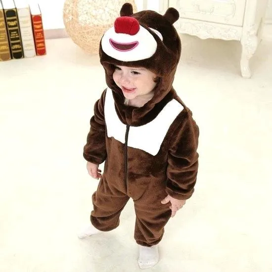 Warm Baby Fleece Romper