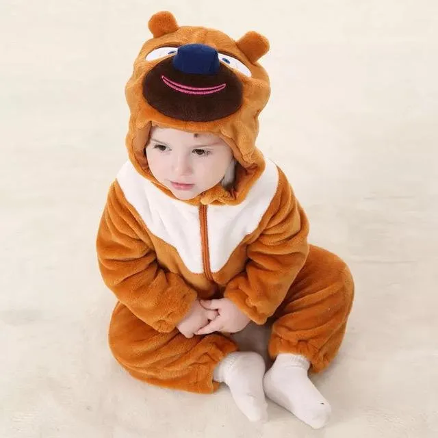Warm Baby Fleece Romper