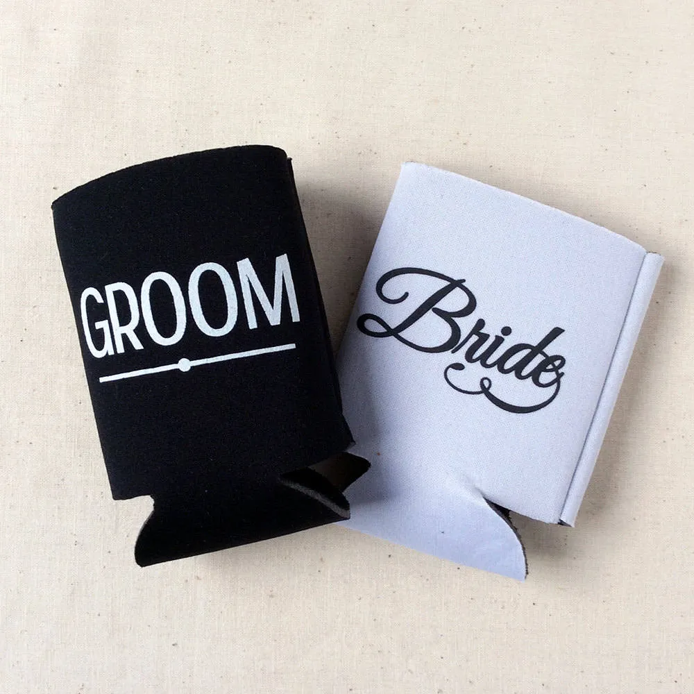 Wedding Can Cooler #233R - Custom Venue Illustration