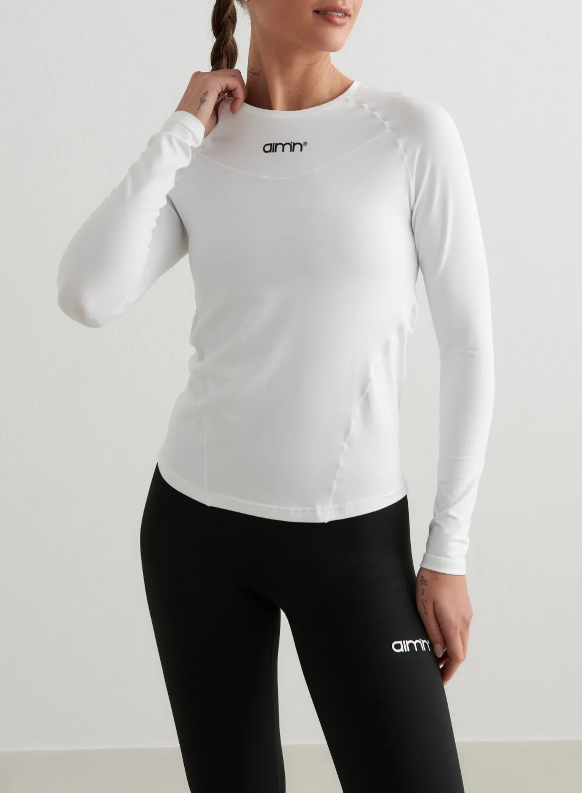 White Soft Basic Long Sleeve