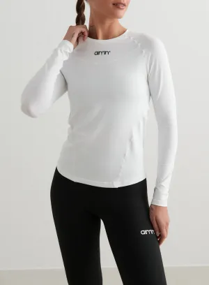 White Soft Basic Long Sleeve
