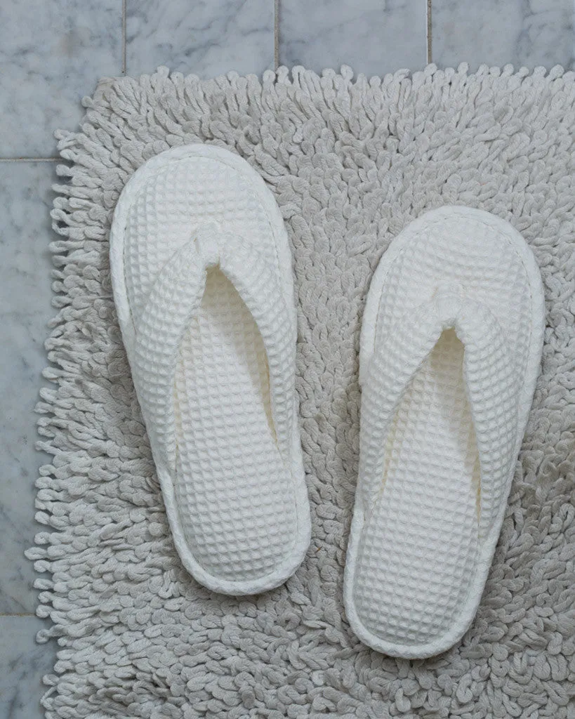 White Waffle Slippers (OUT OF STOCK)
