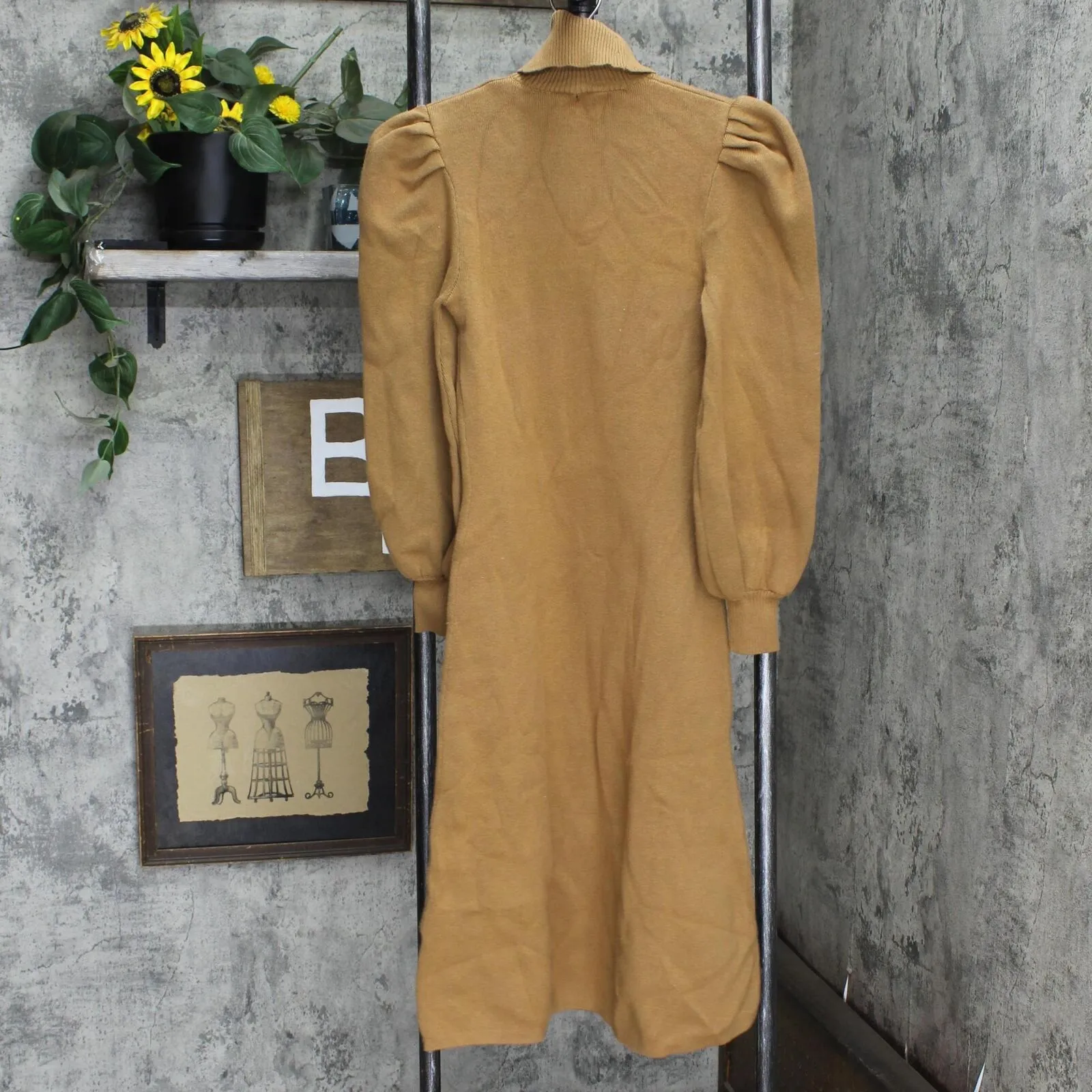 Who What Wear Women's Puff Long Sleeve High Neck Sweater Dress 77332438
