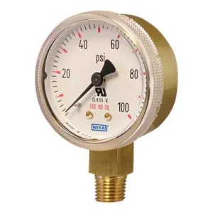 WIKA® Brass Gauge, 2 x 400, 2-400