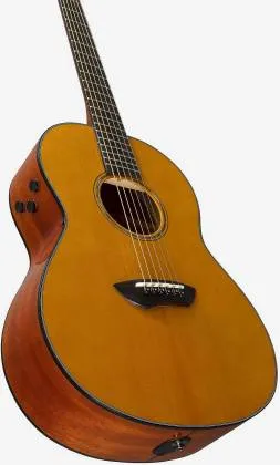 Yamaha CSFTA VN 6-String RH Acoustic-Electric Guitar – Vintage Natural w/ Durable Hard Bag
