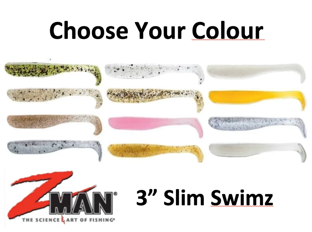 ZMan Slim SwimZ Fishing Lure 3" 6pk